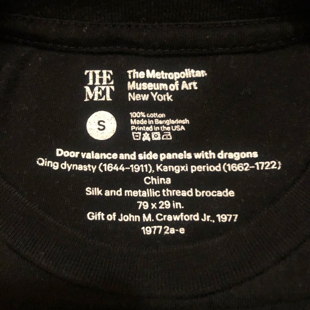 Used 100% Cotton Dragon Print Graphic Shirt Black - Picture 6 of 7